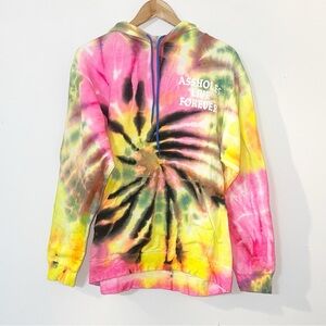Assholes live forever tie dye men’s colorful hoodie